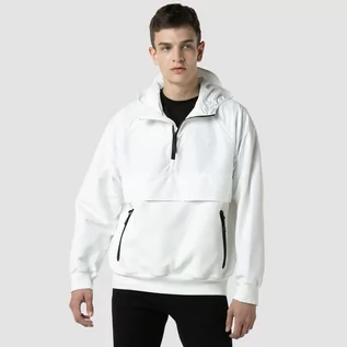 Kurtki męskie - Lacoste Kurtka męska pullover z dwóch materiałów - grafika 1