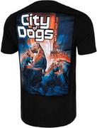 Koszulki sportowe męskie - Pit Bull T-shirt Koszulka City Of Dogs 24 Black - miniaturka - grafika 1