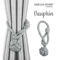 Akcesoria do wystroju okien - Ameliahome Upinacze Do Zasłon Dauphin 2 Szt Szare - miniaturka - grafika 1