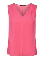 Koszulki i topy damskie - VERO MODA Women's VMBRIT SL JRS GA Top, Pink Yarrow, XL, różowy, XL - miniaturka - grafika 1