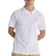 Koszulki męskie - Koszulka New Balance MT51519WT - biała - miniaturka - grafika 1
