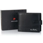 Portfele - Elegancki portfel męski Pierre Cardin YS605 324A RFID - czarny - miniaturka - grafika 1