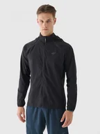 Kurtki męskie - Męska kurtka do biegania Ultralight 4F 4FRAW24TTJAM0775 - czarna - miniaturka - grafika 1