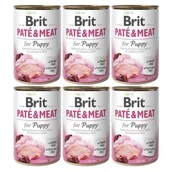 Mokra karma dla psów - Brit Paté & Meat Puppy 6x400 g - miniaturka - grafika 1