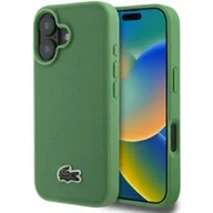Etui i futerały do telefonów - Etui LACOSTE Iconic Petit Pique MagSafe do Apple iPhone 16 Plus Zielony - miniaturka - grafika 1