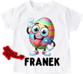 Koszulki dla dziewczynek - Koszulka z imieniem dla dziecka na Wielkanoc - miniaturka - grafika 1