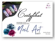 Pozostałe akcesoria kosmetyczne - Certyfikat ze szkolenia online Nail Art Kwiaty By Karolina Wawak Wersja Drukowana - miniaturka - grafika 1