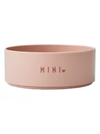 Sztućce dla dzieci - Design Letters Miska "Mini Favourite" w kolorze jasnoróżowym - 300 ml - miniaturka - grafika 1