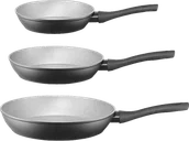 Zestawy garnków i patelni - Zestaw patelni AMBITION 32893 Andre - 3 patelnie 20cm 24cm 28cm - miniaturka - grafika 1