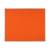 Tablice i flipcharty - ekoTAB Tablica tekstylna ekoTAB w aluminiowej ramie, 150x120 cm, pomarańczowa 535113 - miniaturka - grafika 1