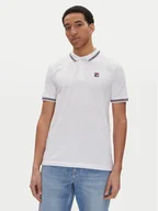 Koszulki męskie - Fila Polo Lubeek FAM0898 Biały Regular Fit - miniaturka - grafika 1