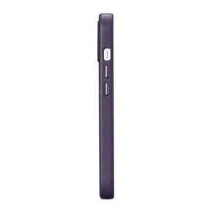 iCarer Case Leather pokrowiec etui z naturalnej skóry do iPhone 14 Plus ciemnofioletowy (kompatybilne z MagSafe) - Etui i futerały do telefonów - miniaturka - grafika 6