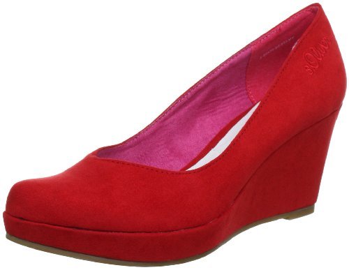S.Oliver Casual 5-5-22435-20 damskie czółenka, czerwony - Czerwony chili 533-38 EU