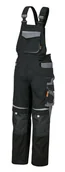 Odzież robocza - Beta Spodnie Robocze Na Szelkach Płótno T/C Wstawki Z Cordury I Reflex Czarno-Szare 7823 Rozmiar M - miniaturka - grafika 1
