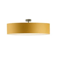 Lampy sufitowe - Duży plafon LED do salonu GRENADA fi - 80 cm - kolor musztardowy - miniaturka - grafika 1