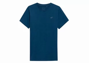 Koszulka męska 4F denim - Koszulki męskie - miniaturka - grafika 1