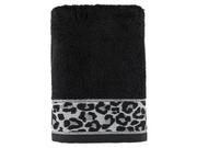Ręczniki - Ręcznik bambusowy w cętki leoparda Miss Lucy Leopard 70x140 cm czarny - miniaturka - grafika 1
