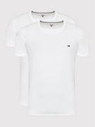 Koszulki męskie - Tommy Jeans Komplet 2 t-shirtów DM0DM15381 Biały Slim Fit - miniaturka - grafika 1