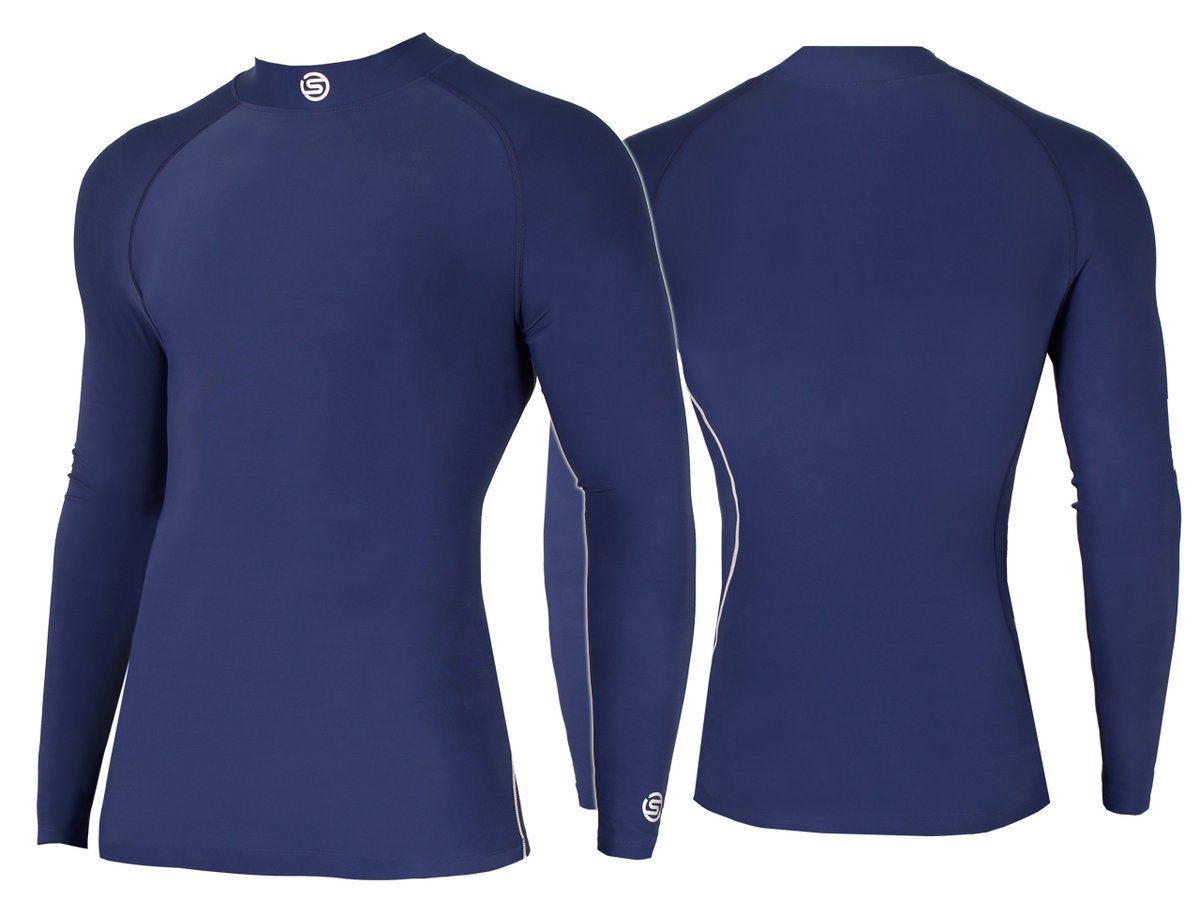 Bielizna Termoaktywna Męska Bluza Koszulka TSMLF100 SKINS Granatowa M