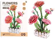 Puzzle - Puzzle 3D drewniane kwiaty goździki - miniaturka - grafika 1