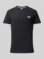 Koszulki męskie - T-shirt z wyhaftowanym logo - miniaturka - grafika 1