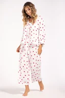 Piżamy damskie - Piżama Unikat Udine biały-wzór - miniaturka - grafika 1