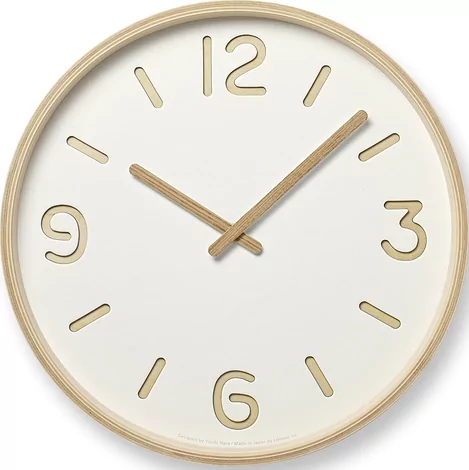 Lemnos Zegar ścienny Thomson Paper 30,5 cm biały NY18-15 WH