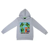 Bluzy dla chłopców - Bluza Minecraft, 152 cm, wzór Survival Mode, z kapturem - miniaturka - grafika 1