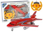 Zabawki zdalnie sterowane - LEANToys Samolot Zdalnie Sterowany Czerwony Pilot 40 Mhz Światła 9396 - miniaturka - grafika 1
