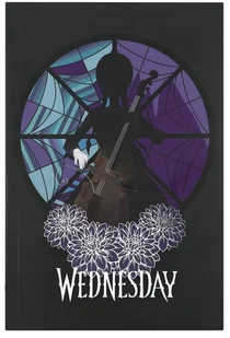 NOTES NOTATNIK ZESZYT A5 WEDNESDAY ADDAMS PAMIĘTNIK WIOLONCZELA CELLO ORYGINAL - Zeszyty szkolne - miniaturka - grafika 1
