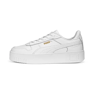 PUMA Damskie trampki uliczne Carina, Puma White Puma - białe złoto, 37 EU - Trampki damskie - miniaturka - grafika 1