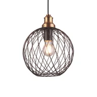 Lampy sufitowe - Lampa wisząca VIELA E27 - czarny/złoty - miniaturka - grafika 1