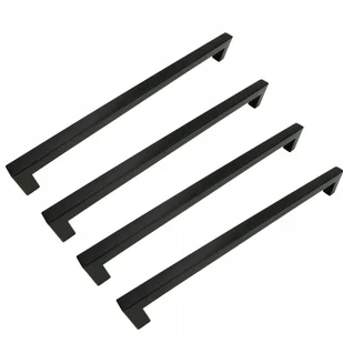 4 x Uchwyt meblowy klasyczny 320 mm czarny Metalowy uchwyt do szuflady - Meble modułowe i akcesoria - miniaturka - grafika 1