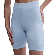 Spodnie sportowe damskie - Spodenki damskie Nike Sportswear Classic DV7797-423 - niebieskie - miniaturka - grafika 1