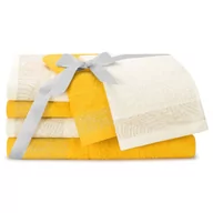 Ręczniki - AmeliaHome, Ręcznik Bellis żółty 2*30x50+2*50x90+2*70x130 cm - miniaturka - grafika 1