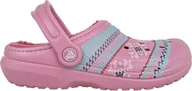 Buty dla dziewczynek - Crocs Klapki Crocs Classic Printed Lined Clog 205815-669 - 19/20 - miniaturka - grafika 1