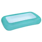 Baseny ogrodowe - Bestway 51115 Basenik prostokątny dmuchany z pompowanym dnem Lazurowy 1.65m x 1.04m x 25cm - miniaturka - grafika 1