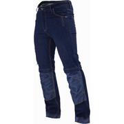 Odzież robocza - Spodnie Robocze "Jean"  - spodnie robocze do pasa mocny bawełniany jeans z elastanem, kieszenie na wkładki żelowe, odpinana dolna część nogawek bermudy, potrójne kontrastowe szwy - S-3XL - miniaturka - grafika 1