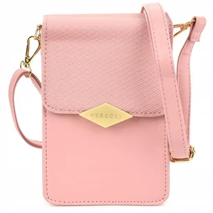 TOREBKA KOPERTÓWKA ETUI NA TELEFON PORTFEL MINI LISTONOSZKA RÓŻOWA - Nerki - miniaturka - grafika 1