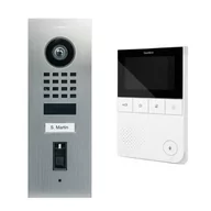 Systemy inteligentnych domów - Wideodomofon IP DoorBird D1101FV PoE / WiFi ze zintegrowanym czytnikiem linii papilarnych (montaż podtynkowy) Wideomonitor DoorBird A1101 - miniaturka - grafika 1