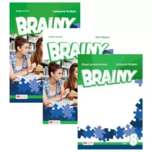 Pakiet: Brainy. Książka ucznia, zeszyt ćwiczeń i zeszyt przedmiotowy do języka angielskiego dla klasy 8 szkoły podstawowej - Książki do nauki języka angielskiego - miniaturka - grafika 1