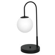 Lampy stojące - Luminex Cambridge 3197 lampa stołowa lampka 1x60W E14 czarny/transparentny - miniaturka - grafika 1