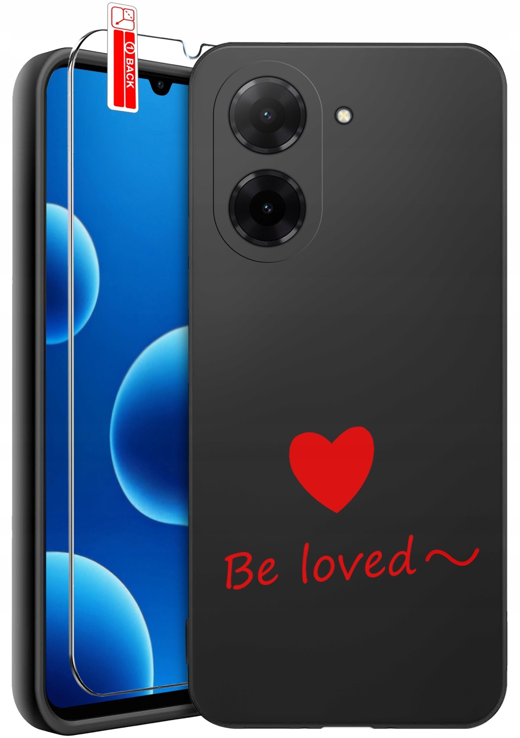 ETUI do Xiaomi Redmi A5 WZORY SILIKONOWE MATT CASE + SZKŁO 9H