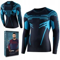 Piżamy męskie - ﻿KOSZULKA męska Brubeck DRY sportowa z długim rękawem TERMOAKTYWNA - XL - miniaturka - grafika 1