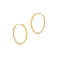 Biżuteria dla dzieci - Srebrne 925 pozłacane kolczyki koła - miniaturka - grafika 1