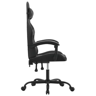 Lumarko Fotel gamingowy, czarno-szary, sztuczna skóra - Fotele gamingowe - miniaturka - grafika 5