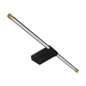 Lampy ścienne - Łazienkowa lampa ścienna Paso 4139 Ideus LED 14W 4100K IP44 czarny złoty - miniaturka - grafika 1