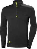 Koszulki sportowe męskie - Helly Hansen Koszulka termo Helly Hansen Lifa Half Zip Black - miniaturka - grafika 1