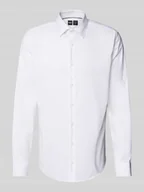 Koszule męskie - Koszula biznesowa o kroju regular fit z wiskozy z kołnierzykiem typu kent model ‘Joe’ - miniaturka - grafika 1