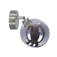 Lampy ścienne - RODIA LAMPA KINKIET SATYNOWY 1X40W G9 KLOSZ GRAFITOWY - miniaturka - grafika 1